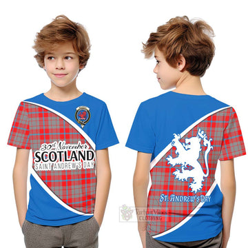 Moubray Family Crest Tartan Kid T-Shirt Celebrate Saint Andrew's Day in Style Youth XL Size14 - Tartan Vibes Clothing