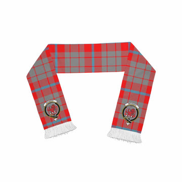 Tartan Vibes Clothing Moubray Tartan Ruffneck Scarf with Family Crest