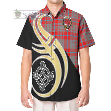 Moubray Tartan Hawaiian Shirt with Family Crest and Celtic Symbol Style Kid - Tartan Vibes Clothing