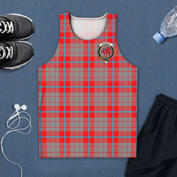 Moubray Tartan Mens Tank Top with Family Crest 5XL - Tartan Vibes Clothing