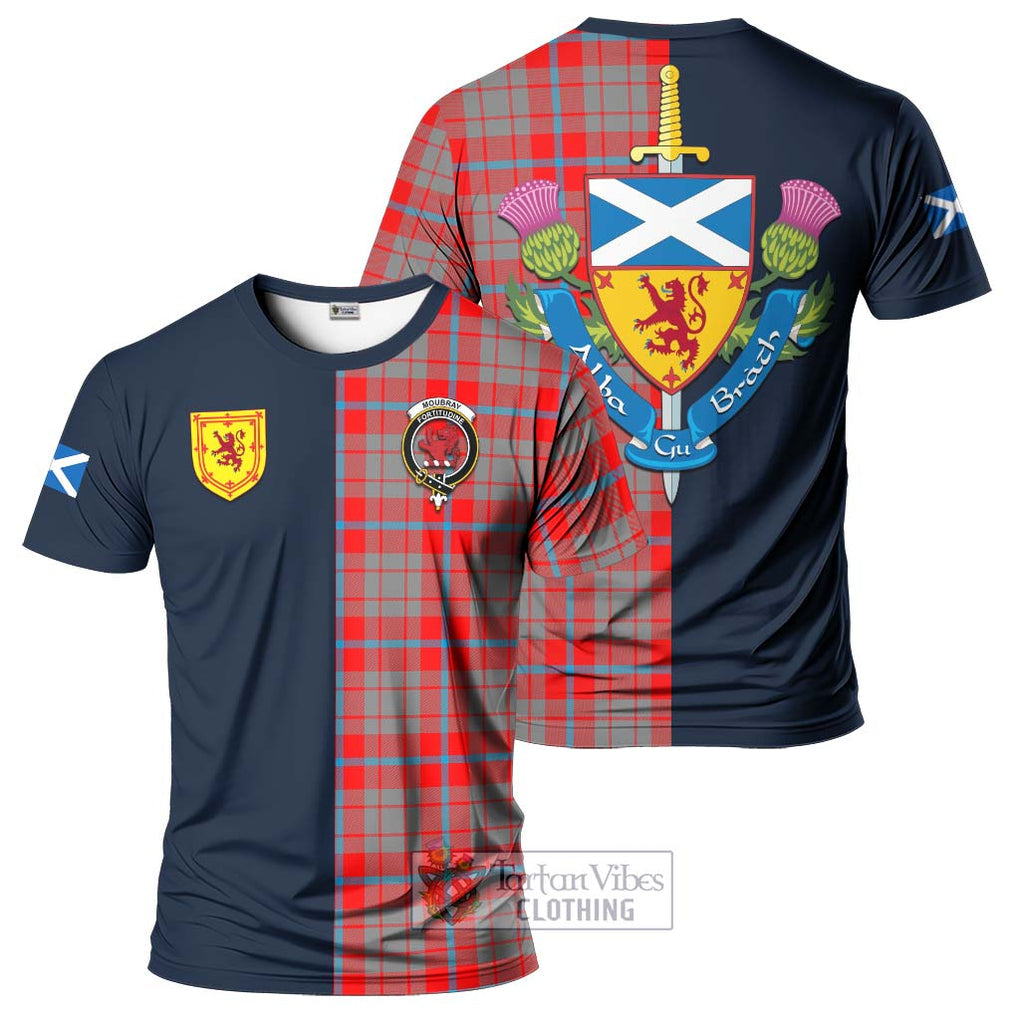 Moubray Tartan T-Shirt Alba with Scottish Lion Royal Arm Half Style Kid's Shirt - Tartan Vibes Clothing