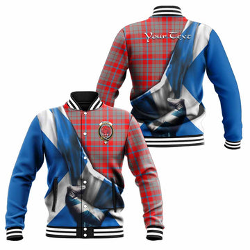 Moubray Tartan Baseball Jacket with Family Crest Scotland Patriotic Style Unisex - Tartan Vibes Clothing
