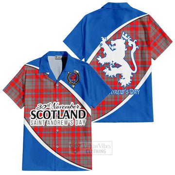 Moubray Family Crest Tartan Hawaiian Shirt Celebrate Saint Andrew's Day in Style Kid - Tartan Vibes Clothing