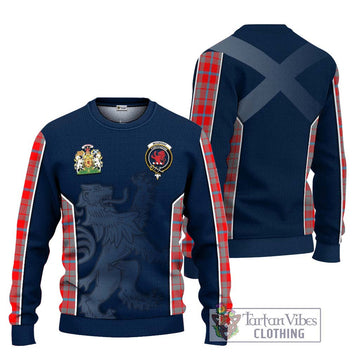Moubray Tartan Ugly Sweater with Family Crest and Lion Rampant Vibes Sport Style Unisex - Tartan Vibes Clothing