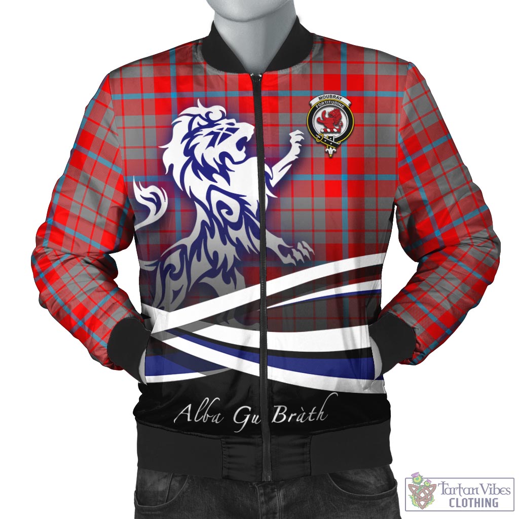Moubray Tartan Bomber Jacket with Alba Gu Brath Regal Lion Emblem Unisex - Tartan Vibes Clothing