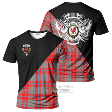 Moubray Tartan T-Shirt with Family Crest and Military Logo Style Kid's Shirt - Tartan Vibes Clothing
