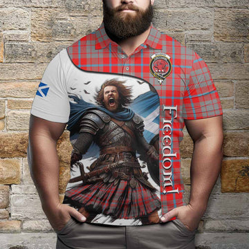 Tartan Vibes Clothing Moubray Crest Tartan Polo Shirt Inspired by the Freedom of Scottish Warrior