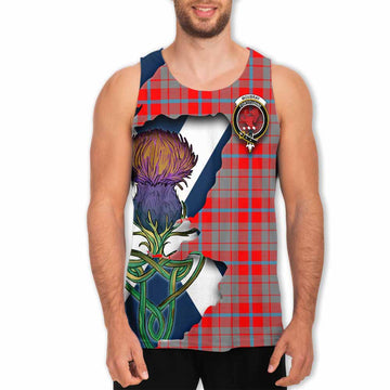 Moubray Tartan Family Crest Men's Tank Top Scottish Thistle Celtic Inspired Men - Tartan Vibes Clothing
