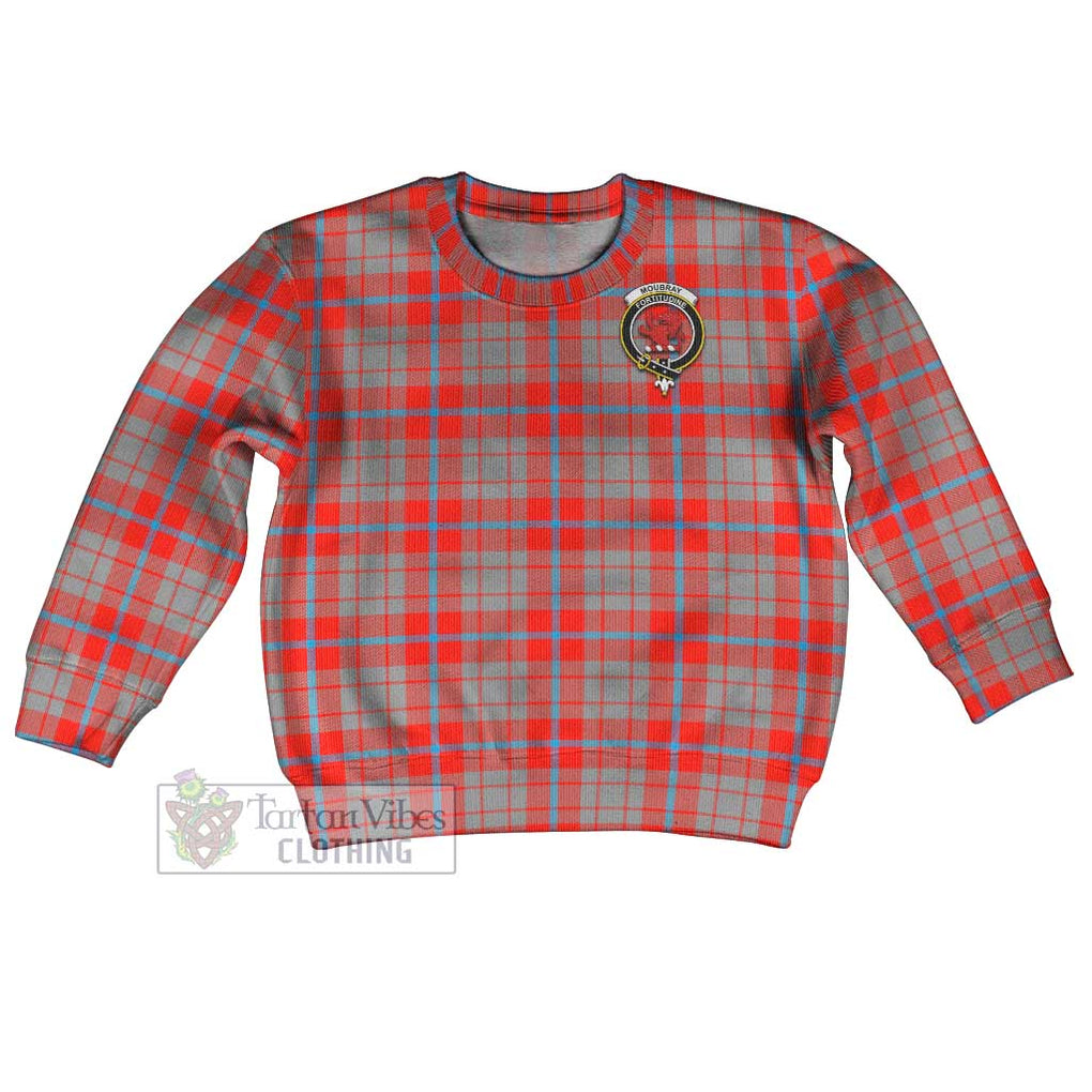 Moubray Tartan Kid Ugly Sweater with Family Crest Kid - Tartan Vibes Clothing