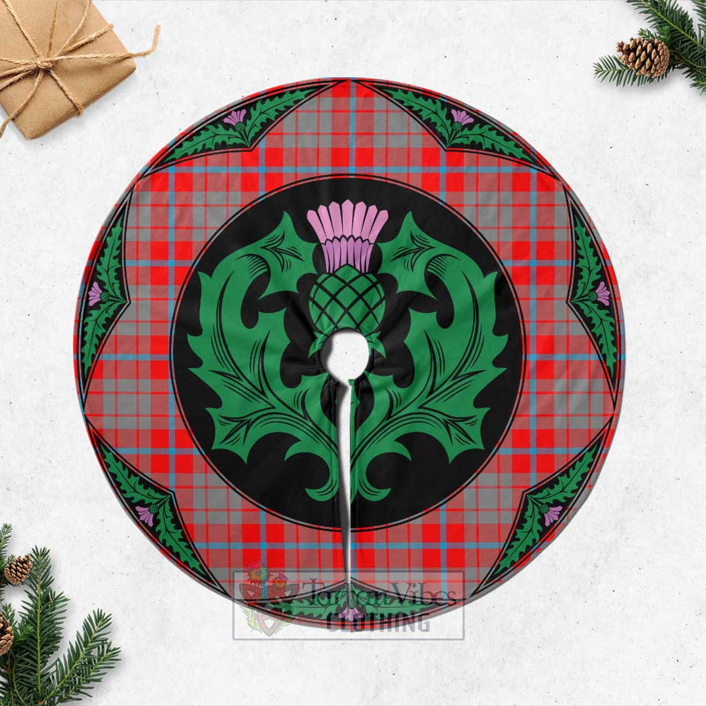 Moubray Tartan Christmas Tree Skirt Scottish Thistle Style Casual Tree Skirts - Tartan Vibes Clothing