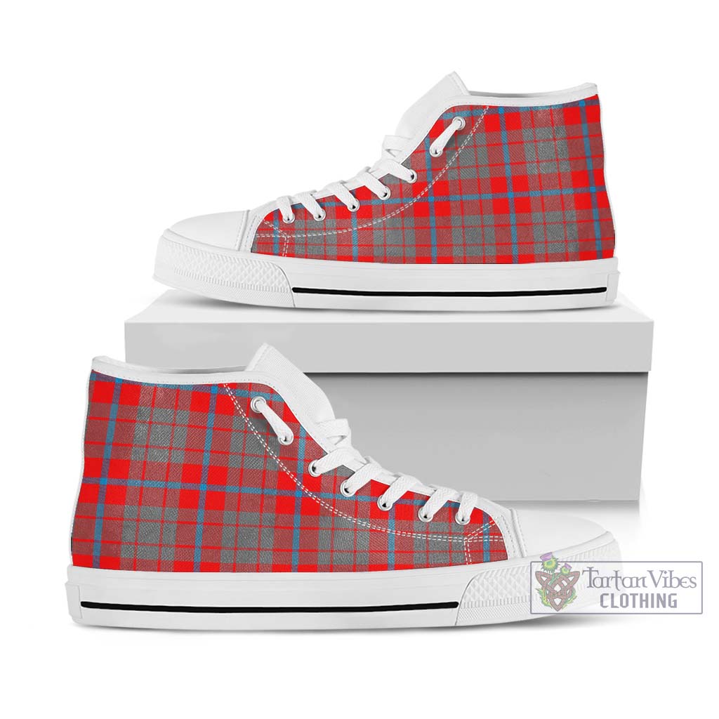 Moubray Tartan High Top Shoes Kid High Top - White Sole - Tartan Vibes Clothing