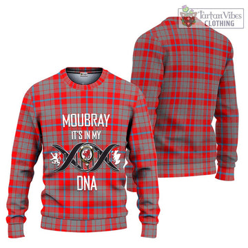 Moubray Tartan Ugly Sweater with Family Crest DNA In Me Style Unisex - Tartan Vibes Clothing
