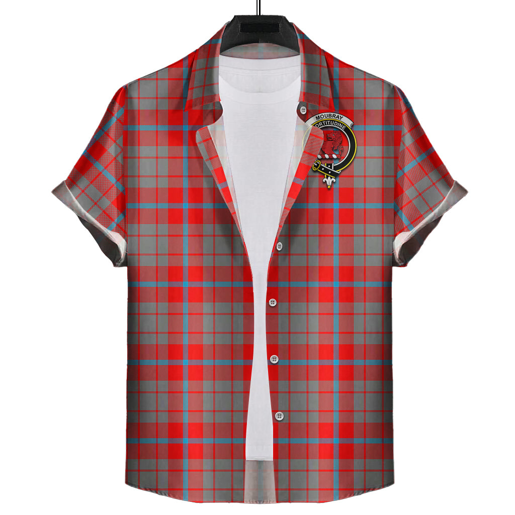 Moubray Tartan Hawaiian Shirt with Family Crest Kid - Tartan Vibes Clothing