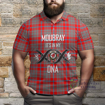 Moubray Tartan Polo Shirt with Family Crest DNA In Me Style Kid - Tartan Vibes Clothing