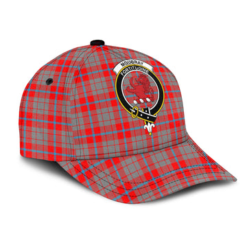 Moubray Tartan Classic Cap with Family Crest