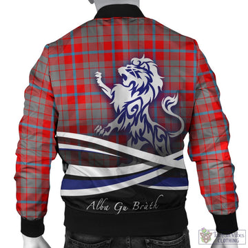 Moubray Tartan Bomber Jacket with Alba Gu Brath Regal Lion Emblem - Tartan Vibes Clothing