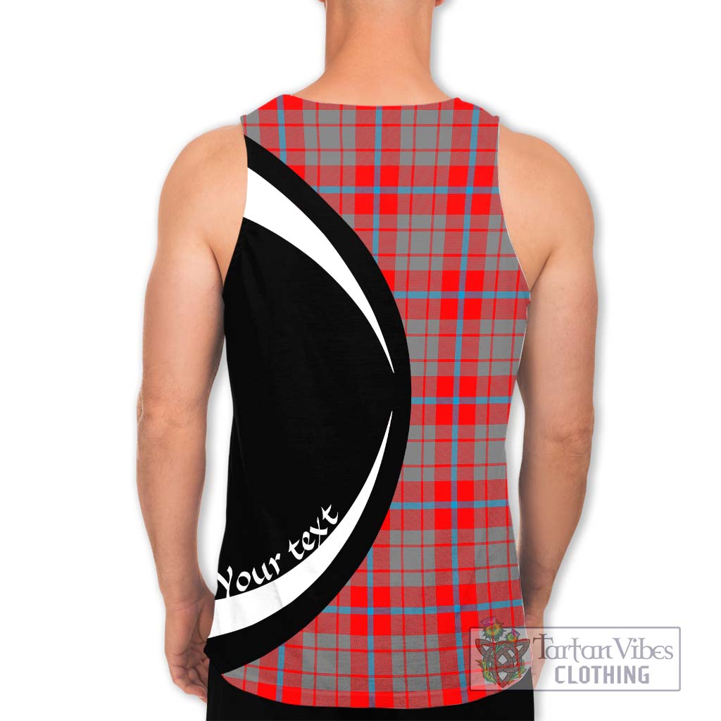 Moubray Tartan Men's Tank Top with Family Crest Circle Style - Tartan Vibes Clothing