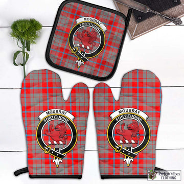 Moubray Tartan Combo Oven Mitt & Pot-Holder with Family Crest - Tartan Vibes Clothing