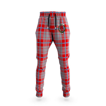 Moubray Tartan Joggers Pants with Family Crest 5XL - Tartan Vibes Clothing