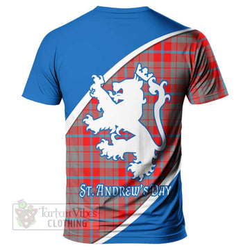 Moubray Family Crest Tartan T-Shirt Celebrate Saint Andrew's Day in Style - Tartan Vibes Clothing