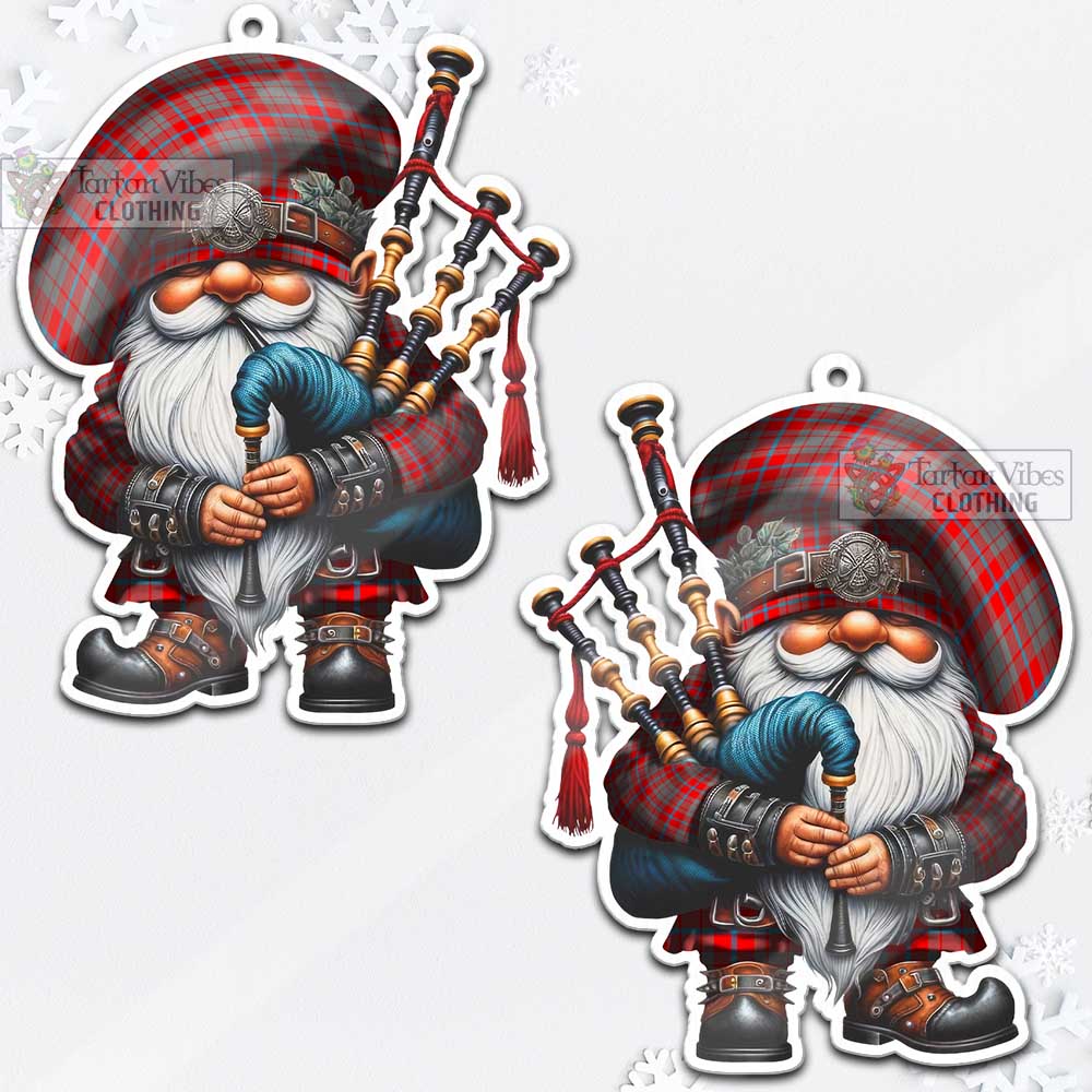 Moubray Tartan Bagpiper Gnome Christmas Ornament - Tartan Vibes Clothing