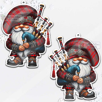 Moubray Tartan Bagpiper Gnome Christmas Ornament - Tartan Vibes Clothing