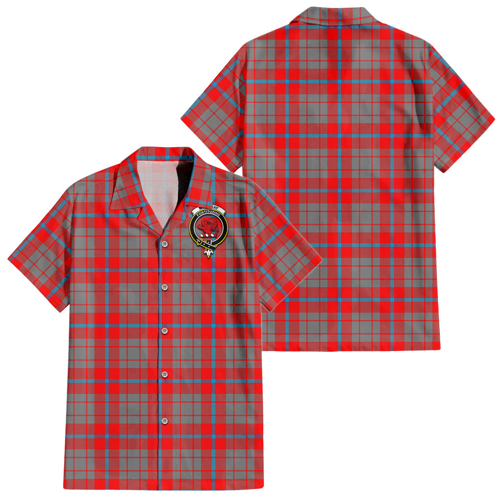 Moubray Tartan Hawaiian Shirt with Family Crest - Tartan Vibes Clothing