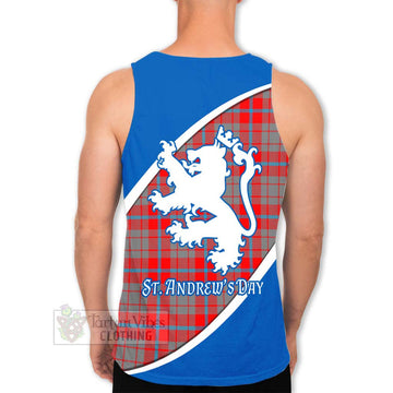 Moubray Family Crest Tartan Men's Tank Top Celebrate Saint Andrew's Day in Style - Tartan Vibes Clothing