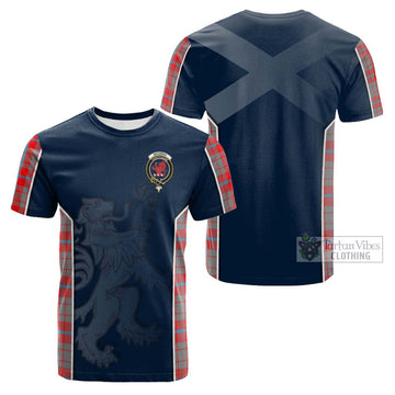 Moubray Tartan Cotton T-shirt with Family Crest and Lion Rampant Vibes Sport Style Kid's Shirt - Tartan Vibes Clothing