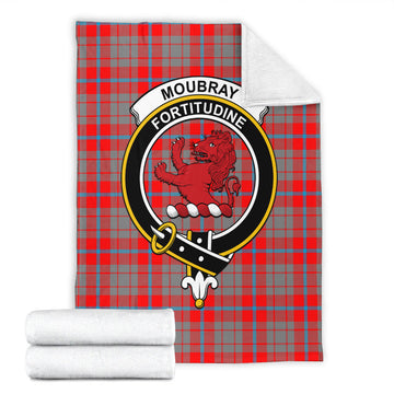 Moubray Tartan Blanket with Family Crest - Tartan Vibes Clothing