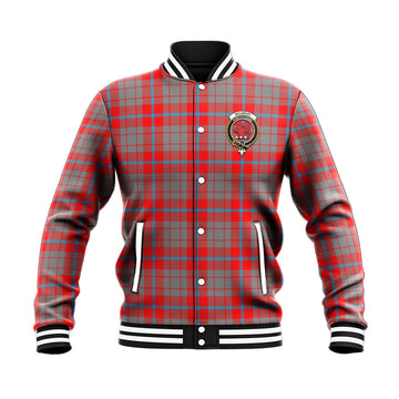 Moubray Tartan Baseball Jacket with Family Crest - Tartan Vibes Clothing