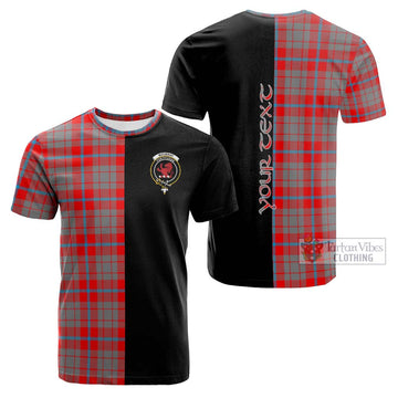 Moubray Tartan Cotton T-shirt with Family Crest and Half Of Me Style Kid's Shirt - Tartan Vibes Clothing