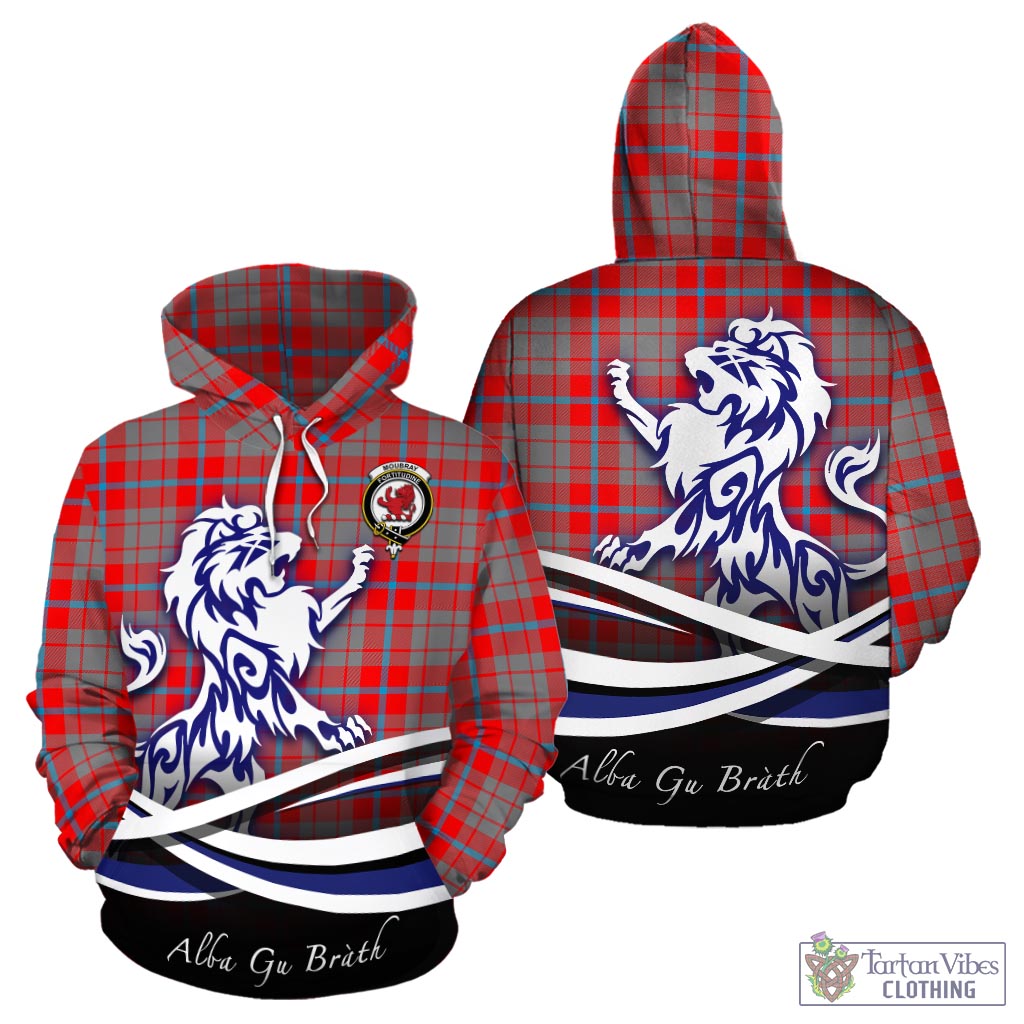 Moubray Tartan Hoodie with Alba Gu Brath Regal Lion Emblem - Tartan Vibes Clothing