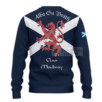 Moubray Tartan Lion Rampant Ugly Sweater Proudly Display Your Heritage with Alba Gu Brath and Clan Name - Tartan Vibes Clothing