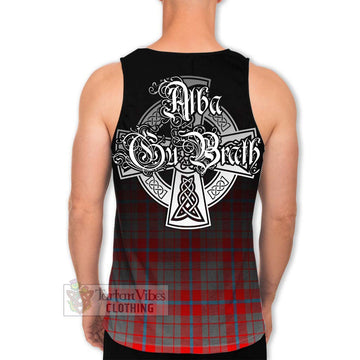 Moubray Tartan Men's Tank Top Featuring Alba Gu Brath Family Crest Celtic Inspired - Tartan Vibes Clothing