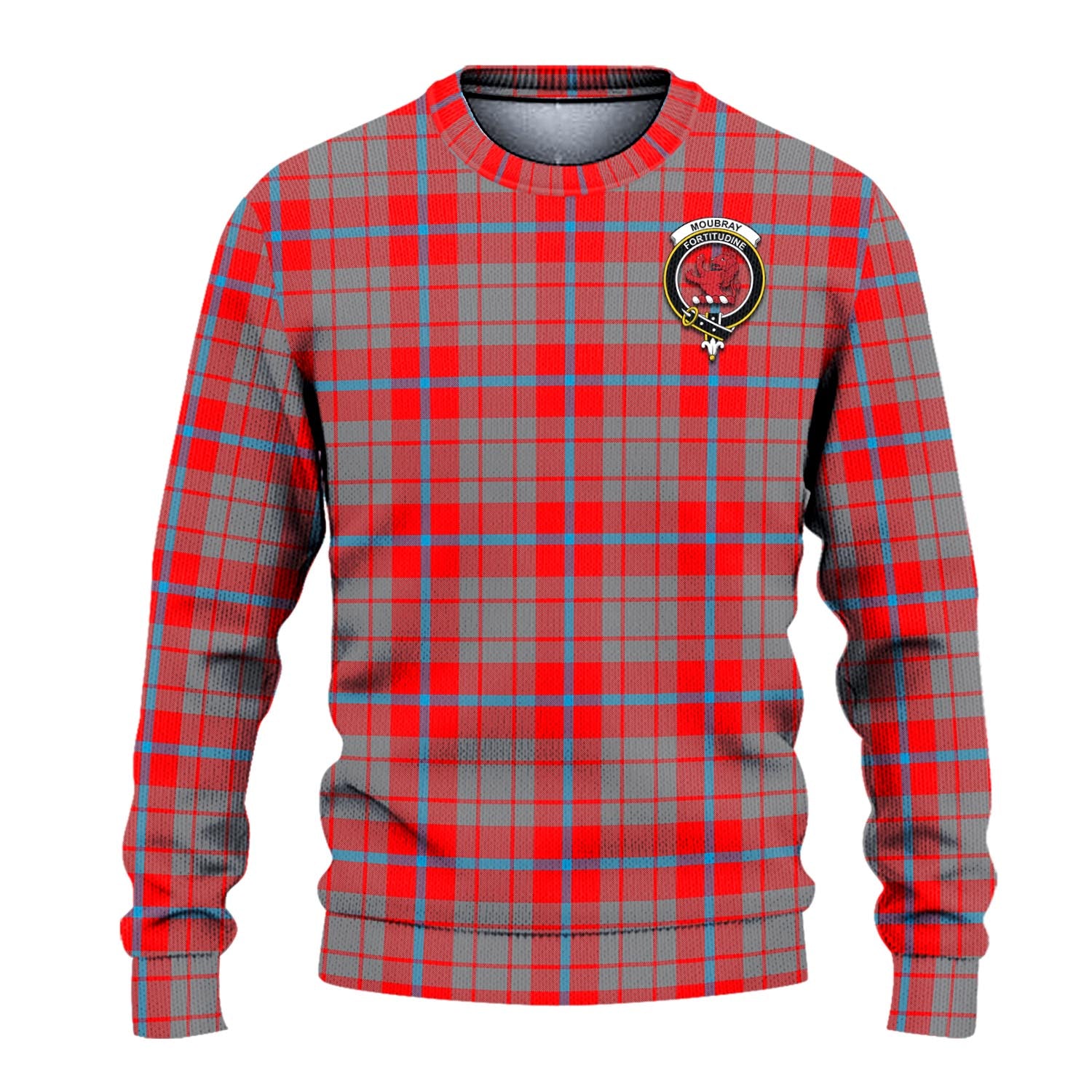 Moubray Tartan Ugly Sweater with Family Crest - Tartan Vibes Clothing