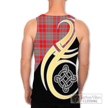 Moubray Tartan Men's Tank Top with Family Crest and Celtic Symbol Style - Tartan Vibes Clothing