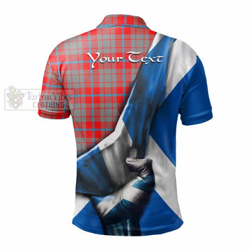 Moubray Tartan Polo Shirt with Family Crest Scotland Patriotic Style - Tartan Vibes Clothing