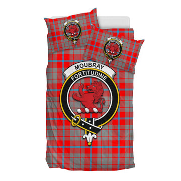 Moubray Tartan Bedding Set with Family Crest - Tartan Vibes Clothing