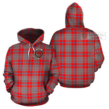 Moubray Tartan Cotton Hoodie with Family Crest - Tartan Vibes Clothing