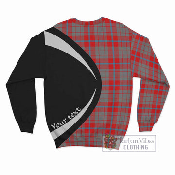 Moubray Tartan Sweatshirt with Family Crest Circle Style - Tartan Vibes Clothing