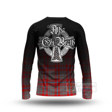 Moubray Tartan Long Sleeve T-Shirt Featuring Alba Gu Brath Family Crest Celtic Inspired - Tartan Vibes Clothing