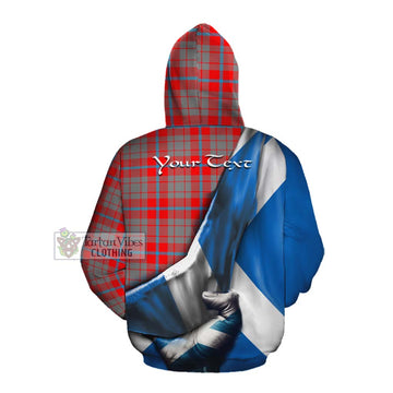 Moubray Tartan Cotton Hoodie with Family Crest Scotland Patriotic Style Pullover Hoodie - Tartan Vibes Clothing