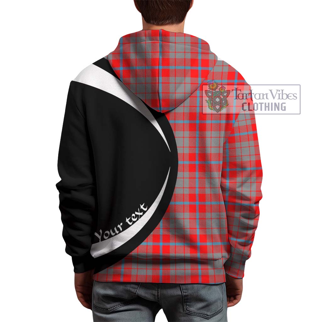 Moubray Tartan Hoodie with Family Crest Circle Style - Tartan Vibes Clothing