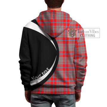 Moubray Tartan Hoodie with Family Crest Circle Style - Tartan Vibes Clothing