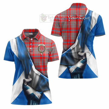 Moubray Tartan Women's Polo Shirt with Family Crest Scotland Patriotic Style - Tartan Vibes Clothing