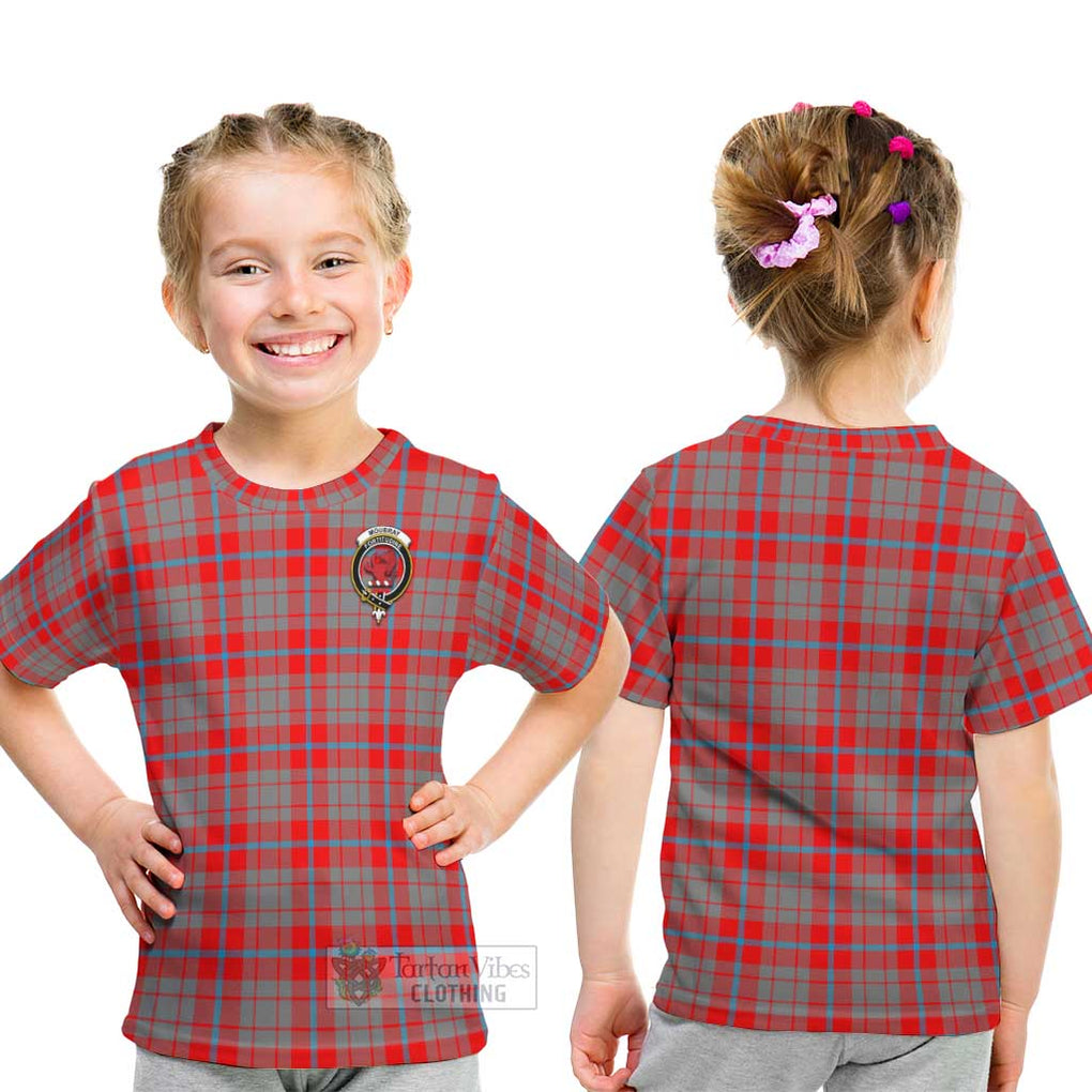 Moubray Tartan Kid T-Shirt with Family Crest - Tartan Vibes Clothing