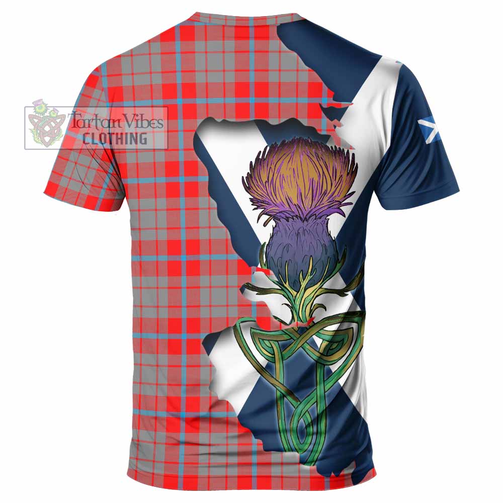 Moubray Tartan Family Crest T-Shirt Scottish Thistle Celtic Inspired - Tartan Vibes Clothing