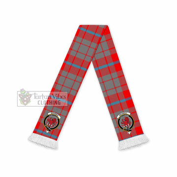 Tartan Vibes Clothing Moubray Tartan Ruffneck Scarf with Family Crest