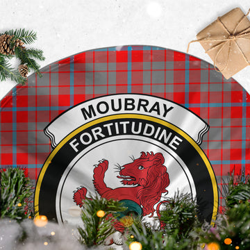 Moubray Tartan Christmas Tree Skirt with Family Crest - Tartan Vibes Clothing